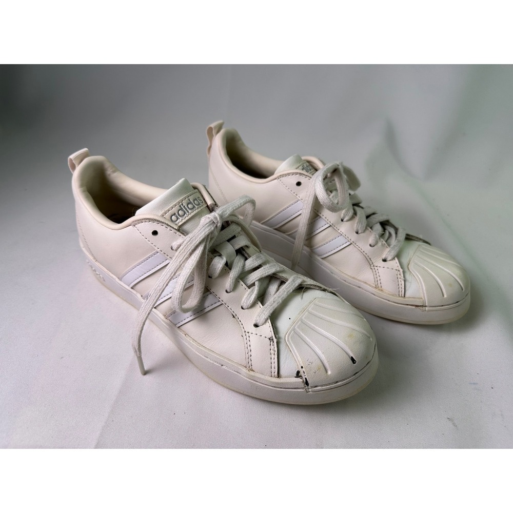 adidas Streetcheck Cloudfoam Court Low Beige White GW5495 Sneakers Womens Size 8